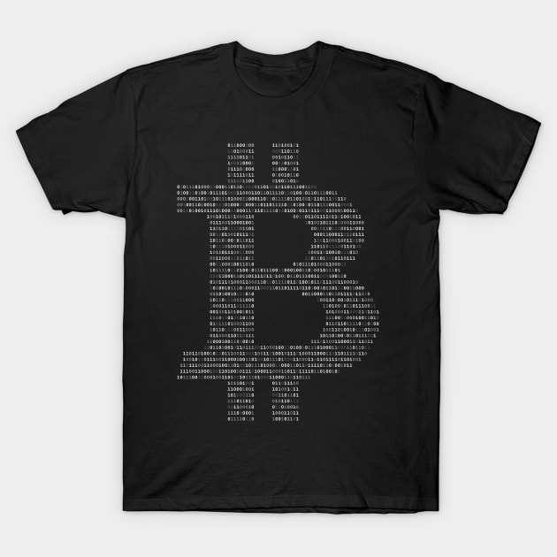 Bitcoin Binary T-Shirt by ClarkStreetPress